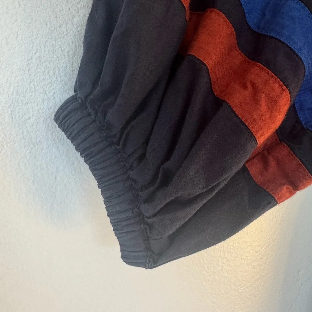 Sundry Navy Dress with Stripes, 100% Cotton - Picture 5 of 7